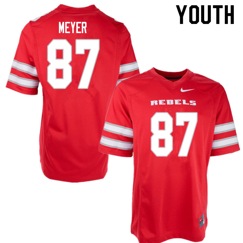 Youth #87 Adam Meyer UNLV Rebels College Football Jerseys Sale-Red - Click Image to Close